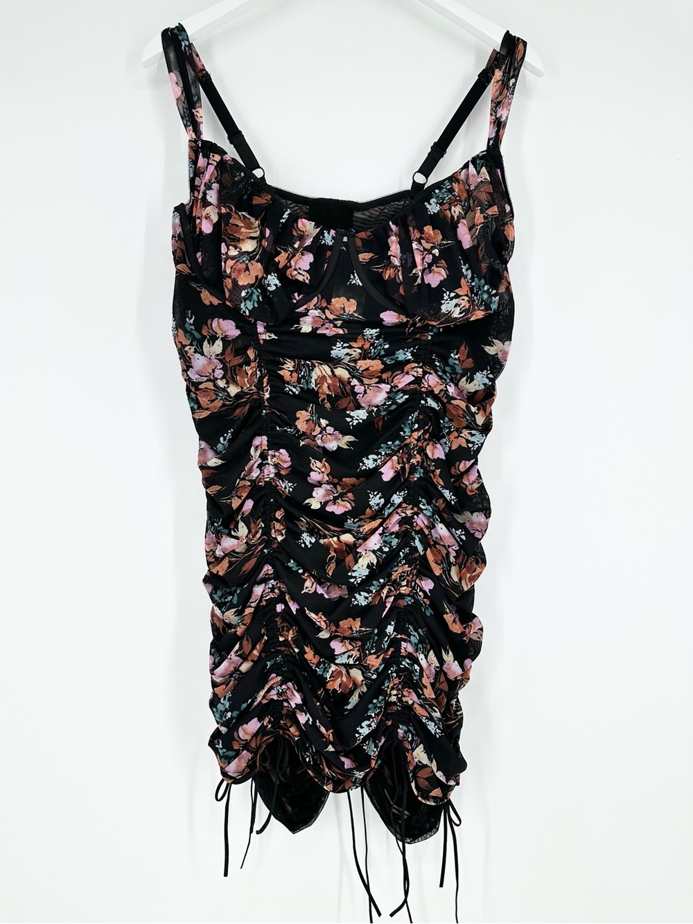 Torrid Curve Ruched Mesh Chemise - Picture 3 of 16